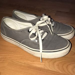 Gray Authentic Vans